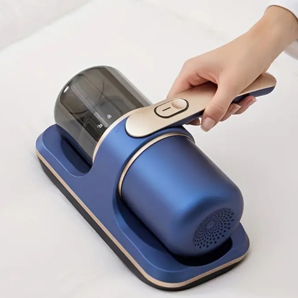 Portable electric rechargeable vacuum for bed and couch
